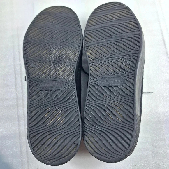 ASOS Design Womens Cotton Canvas Lace-Up Black Platform Sneakers Size 10 - Picture 6 of 9